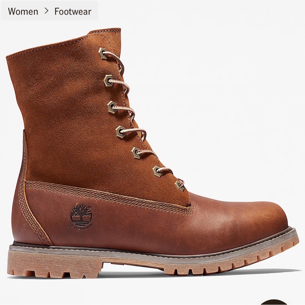 Timberland Women's Authentics Teddy Fleece Waterproof Fold-Down Boots Size 6